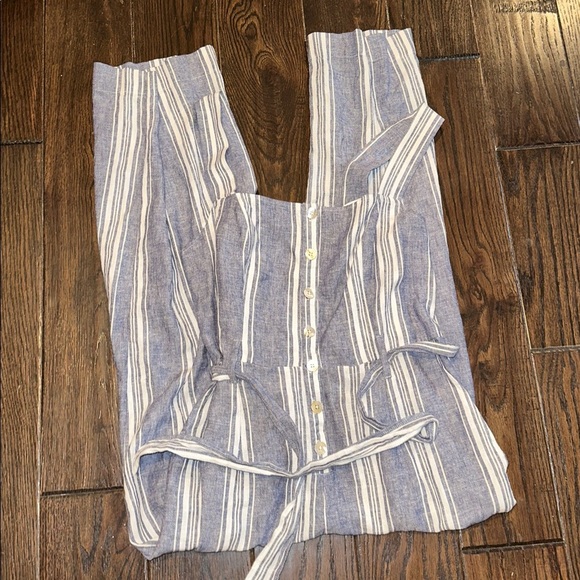 Rails Navy and White Kyra Seaport Stripe pantsuit romper size small - Picture 2 of 12